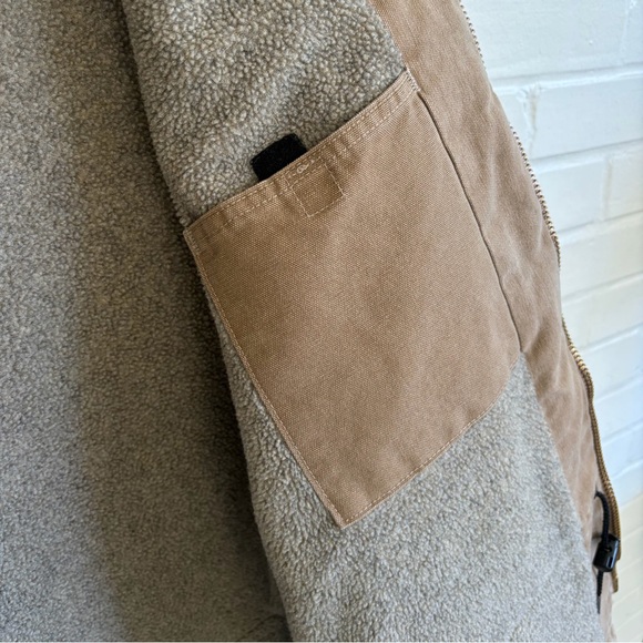 Carhartt Sandstone Sherpa Lined Ridge Coat (Style #C61), SZ XL Tall - Picture 8 of 12